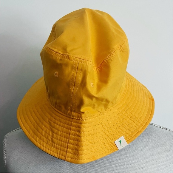 Gyal Bashy • NWT Marigold Yellow Teal Grenada Recycled Reversible Bucket Hat - Picture 3 of 7